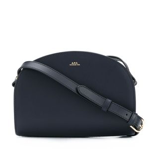 A.P.C. DEMI LUNE CROSSBODY BAG NAVY 'NWT'